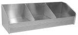 Helmet Shelf - 3 Bay - 42.75 in Long - 12 in Tall - 15 in Deep - Underside Racks - Aluminum - Natural - Each thumbnail 1