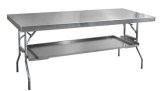 Utility Shelf - Table Attachment - 200 lb Rating - 32 in Long - 21 in Wide - Aluminum - Natural - Pit Pal Aluminum Work Table - Each thumbnail 1