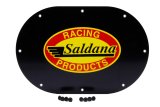 Tail Tank Cover Plate - 6 x 10 in Oval - Aluminum - Black Anodized - Saldana Tail Tanks - Each thumbnail 1