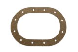 Fuel Cell Fill Plate Gasket - 12-Bolt - 3.485 x 5.5 in Oval - Cork - Natural - Each thumbnail 1