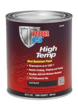 Paint - High Temperature - Urethane - Flat Black - 1 qt Can - Each thumbnail 1