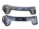 Four Link Bracket - Chassis Bracket - Driver Side - Double Slot - Aluminum - Black Powder Coat - XR1 Rocket Chassis - Pair thumbnail 1