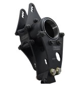 Birdcage - Passenger Side - 3.000 in ID Bearing - Double Bearing - Axle Clamps Included - Aluminum - Black Anodized - Longhorn Chassis - Each thumbnail 1