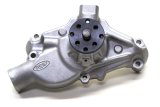 Water Pump - Mechanical - High Performance - Short - 5/8 in Pilot - Reverse Rotation - Aluminum - Natural - Small Block Chevy - Each thumbnail 1
