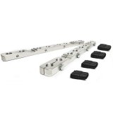 Rocker Arm Stud Girdle - Spring Loaded - 7/16-20 in Thread Studs - Aluminum - Clear Anodized - Small Block Chevy - Kit thumbnail 1