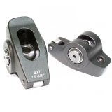 Rocker Arm - Pro Series Billet - 3/8 in Stud Mount - 1.60 Ratio - Full Roller - Aluminum - Black Anodized - Small Block Chevy - Set of 16 thumbnail 1
