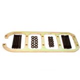 Main Cap Girdle - 0.375 in Thick - Hardware Included - Steel - Cadmium Plated - Small Block Chevy - Kit thumbnail 1