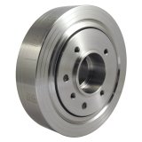 Harmonic Balancer - Pro Racer - 6.61 in OD - SFI 18.1 - Iron - Natural - External Balance - Oldsmobile V8 - Each thumbnail 1