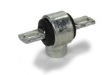 Shock End - Rubber Bushing - 9/16-18 in Right Hand Female Thread - Bar Pin Included - Steel - Cadmium - Each thumbnail 1