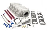 Intake Manifold - Typhoon - Throttle Body Flange - Multi Port - Cathedral Port - Aluminum - Natural - LS2 - GM LS-Series - Kit thumbnail 1