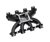 Intake Manifold - Hurricane EFI - Square Bore - Single Plane - Rectangle Port - Aluminum - Black Paint - GM LS-Series - Each thumbnail 1