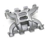Intake Manifold - Hurricane EFI - Square Bore - Single Plane - Rectangle Port - Aluminum - Natural - GM LS-Series - Each thumbnail 1