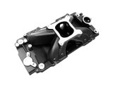 Intake Manifold - Hurricane - Square Bore - Single Plane - Rectangle Port - Aluminum - Black Paint - Big Block Chevy - Each thumbnail 1