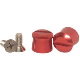 Helmet Tear Off Post - Aluminum - Red Anodized - Pair thumbnail 1
