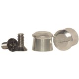 Helmet Tear Off Post - Aluminum - Silver Anodized - Pair thumbnail 1