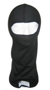 Head Sock - Single Eyeport - SFI 3.3 - Double Layer - Moisture Wicking - Lenzing FR - Black - One Size Fits All - Each thumbnail 1