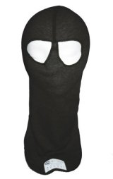 Head Sock - Dual Eyeport - SFI 3.3 - Double Layer - Moisture Wicking - Lenzing FR - Black - One Size Fits All - Each thumbnail 1