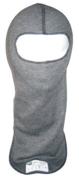 Head Sock - Single Eyeport - SFI 3.3 - Double Layer - Moisture Wicking - Lenzing FR - Gray - One Size Fits All - Each thumbnail 1