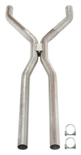 Exhaust H-Pipe - 2.5 in Diameter - Stainless - Natural - Universal - Each thumbnail 1