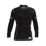 Underwear Top - Sport - SFI 3.3/1 - Long Sleeve - High Collar - Nomex - Black - Medium - Each thumbnail 1