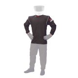 Driving Jacket - Junior Deluxe - SFI 3.2A/5 - Double Layer - Nomex - Black - Youth Large - Each thumbnail 1