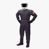 Driving Suit - Junior Deluxe - 1-Piece - SFI 3.2A/5 - Double Layer - Proban - Black - Youth X-Large - Each thumbnail 1