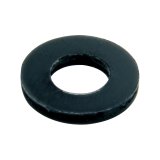 Flat Washer - 0.25 in ID - 0.5 in OD - Nylon - Black - Each thumbnail 1