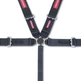Harness - 5 Point - Camlock - SFI 16.1 - 50 in Length - Pull Down Adjust - Bolt-In / Wrap Around - Individual Harness - Black - Kit thumbnail 1