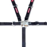 Harness - 5 Point - Latch and Link - SFI 16.1 - 36 in Length - Pull Down Adjust - Bolt-In / Wrap Around - Individual Harness - Black - Kit thumbnail 1
