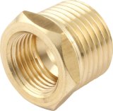 Fitting - Adapter - Straight - 5/8-18 in Female to 1/2 in NPT Male - Brass - Each thumbnail 1