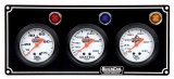 Gauge Panel Assembly - Oil Pressure / Oil Temperature / Water Temperature - 2-5/8 in Diameter - Silver Face - Warning Light - Kit thumbnail 1
