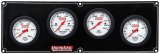 Gauge Panel Assembly - Extreme - Fuel Pressure / Oil Pressure / Oil Temperature / Water Temperature - 2-5/8 in Diameter - White Face - Warning Light - Kit thumbnail 1