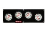 Gauge Panel Assembly - Extreme - Oil Pressure / Water Temperature / Oil Temperature / Voltmeter - 2-5/8 in Diameter - White Face - Warning Light - Kit thumbnail 1