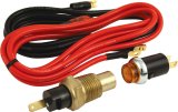 Warning Light - Oil Temperature - 280 Degree - 1/2 in NPT Male - Light / Sender / Wiring - Amber - Kit thumbnail 1