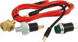 Warning Light - Fuel Pressure - 4 psi - 1/8 in NPT Male - Light / Sender / Wiring - Green - Kit thumbnail 1