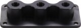 Firewall Junction - 3 Hole - 1/8 in NPT - Aluminum - Black Anodized - Each thumbnail 1