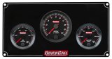Gauge Panel Assembly - Redline - Oil Pressure / Water Temperature / Tachometer - Black Face - Aluminum - Black - Kit thumbnail 1
