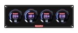 Gauge Panel Assembly - Digital Series - Digital - Oil Pressure / Water Temperature / Fuel Pressure / Tachometer - Black Face - Kit thumbnail 1