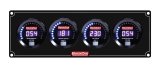Gauge Panel Assembly - Digital Series - Digital - Oil Pressure / Water Temperature / Oil Temperature / Fuel Pressure - Black Face - Kit thumbnail 1