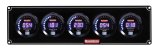 Gauge Panel Assembly - Digital Series - Digital - Oil Pressure / Water Temperature / Fuel Pressure / Oil Temperature / Tachometer - Black Face - Kit thumbnail 1