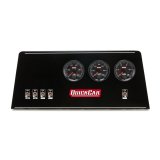 Gauge Panel Assembly - Redline - Single Ignition - Fuel Pressure / Oil Pressure / Water Temperature - 2-5/8 in Diameter - Black Face - Kit thumbnail 1