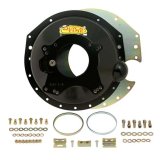 Bellhousing - Block Plate - Hardware Included - SFI 6.1 - Steel - Black Paint - Ford TKO 500-600 / TR3550 / T5 - Chevy V8 - Kit thumbnail 1