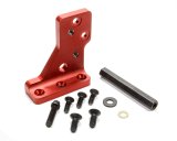Oil Pump Bracket - Bellhousing Top Mount - Hardware Included - Aluminum - Red Anodized - Quarter Master Clutchless Bellhousings - Kit thumbnail 1