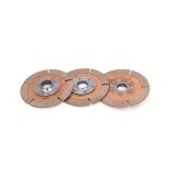Clutch Disc - 4.5 in Diameter - 1-5/32 in x 26 Spline - Rigid Hub - Metallic - Quarter Master 4-1/2 in Clutches - Set of 3 thumbnail 1