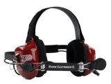 Headset - Gemini-5 - Single Intercom - Push-To-Talk Switch - Plastic - Red - Each thumbnail 1