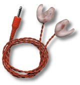 Headphones - Semi-Custom - 18 in Cord - 1/8 Input Jack - Custom Molded Ear Molds - Each thumbnail 1