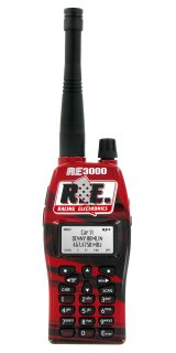 Radio Receiver - Over-the-Air Programming - LCD Screen - 440 Channels - Plastic - Red - Each thumbnail 1
