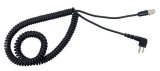 Headset Cable - Motorola Twin Pin - Spiral Cord - Each thumbnail 1