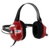 Headset - Platinum Series - 1/8 in Input Jack - Stereo - Speaker Only - Plastic - Red / Black - Each thumbnail 1