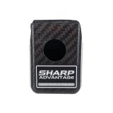 Radio Receiver Holder - Adhesive Helmet Mount - Carbon Fiber - Clearcoat - Racing Electronics Receivers - Each thumbnail 1